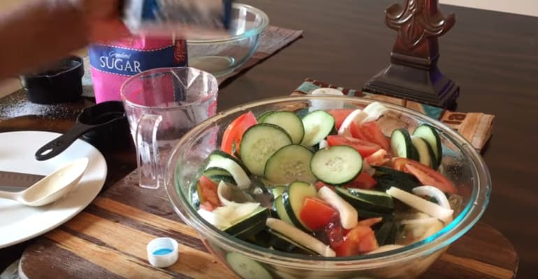 Grandma’s Cucumber Tomato Onion Salad…Yummy