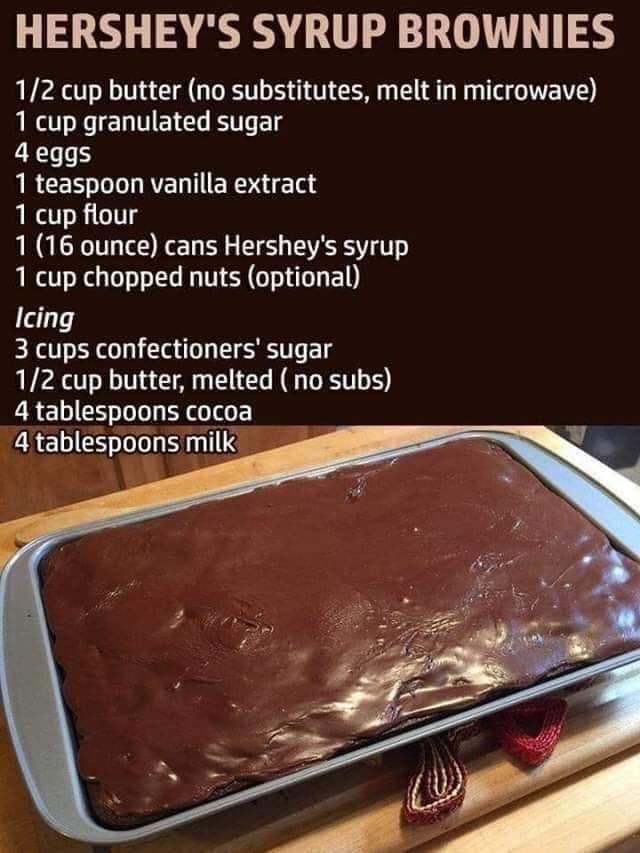 You are currently viewing Hershey’s Syrup Brownies