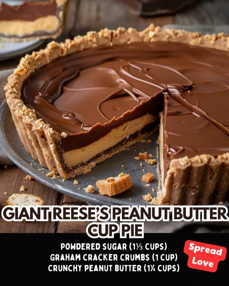 Read more about the article Giant Reese’s Peanut Butter Cup Pie