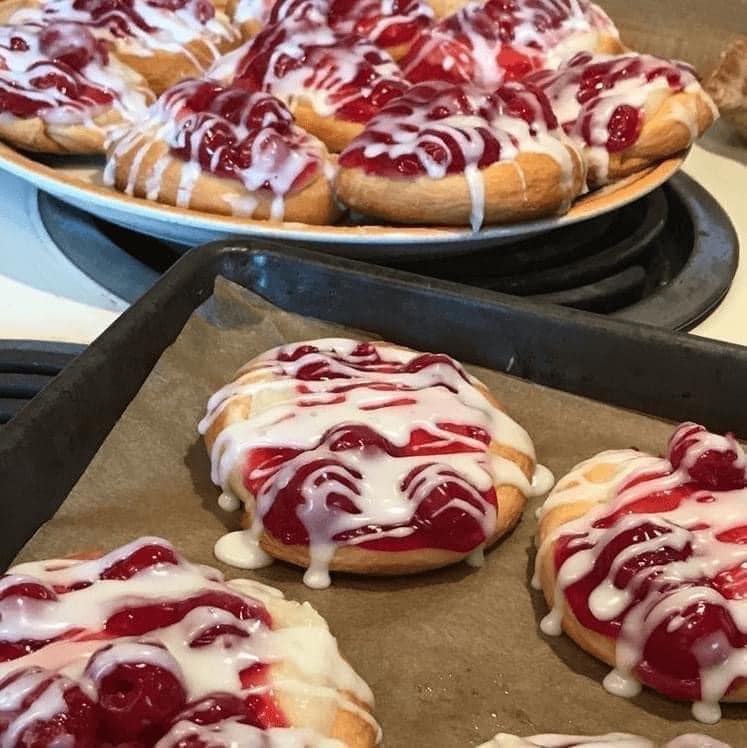 You are currently viewing Mini Cherry Cheese Danishes