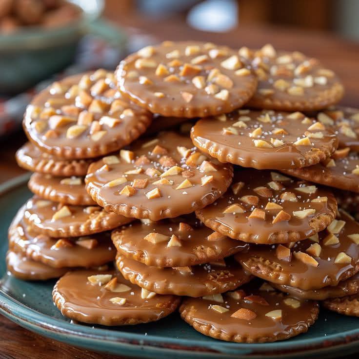 You are currently viewing Caramel Peanut Ritz Cracker Treats