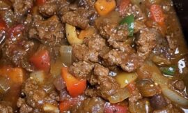 CROCK POT PEPPER STEAK