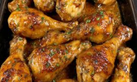 Honey Garlic Baked Chicken Drumsticks